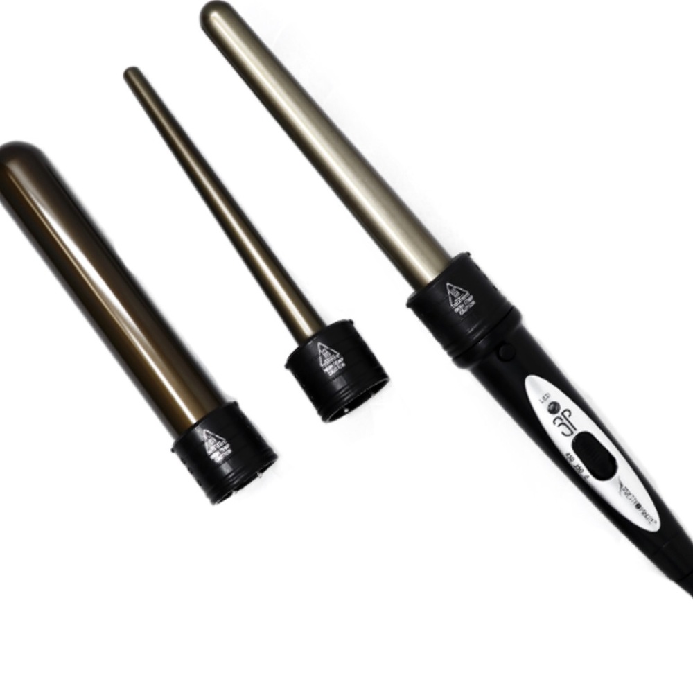 Pretty in a minute 3 in 1 wand curler brand new